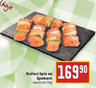 Kuřecí špíz se špekem