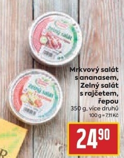 Mrkvový salát s ananasem Jihočeská zelenina