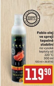 Olej ve spreji Fabio
