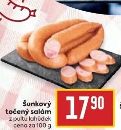Salám šunkový točený