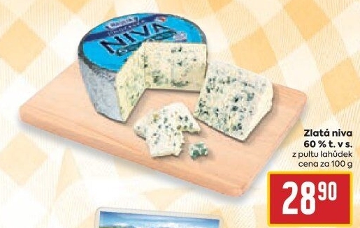 Sýr Niva zlatá Jihočeská 60% Madeta