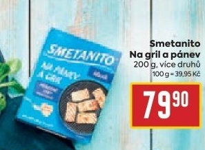 Sýr Smetanito na gril Želetava