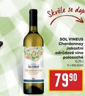 Víno Chardonnay Sol Vineus