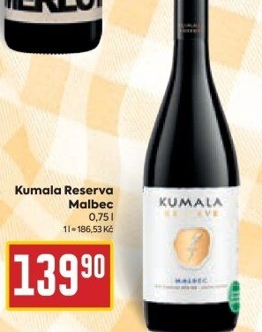Víno Malbec Reserve Kumala