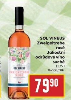 Víno Zweigeltrebe Rosé Sol Vineus