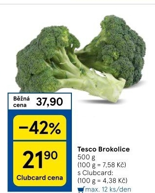 Brokolice Tesco
