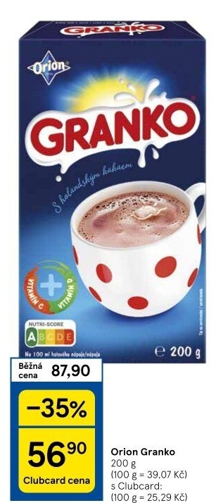 Instantní kakao Granko Orion