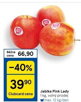 Jablka Pink lady