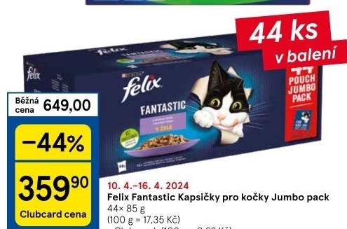 Kapsičky pro kočky Fantastic Felix Purina