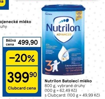 Kojenecká výživa Nutrilon Advanced