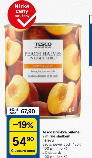 Kompot broskve Tesco