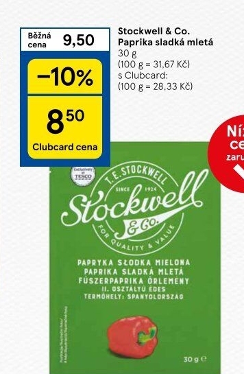 Koření Paprika sladká mletá Stockwell &amp