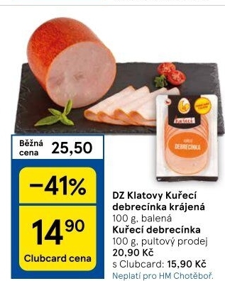 Kuřecí debrecínka DZ Klatovy
