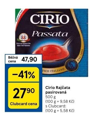 Pasírovaná rajčata Cirio