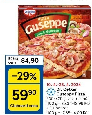 Pizza mražená Guseppe Dr. Oetker