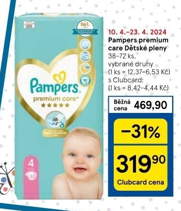 Pleny dětské Pampers Premium Care