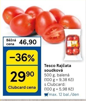 Rajčata soudková Tesco