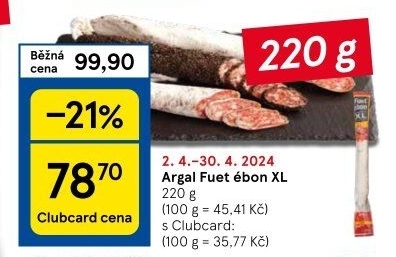 Salám Fuet Argal
