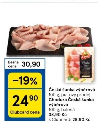 Šunka česká výběrová