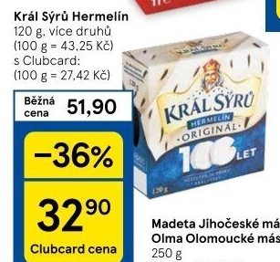 Sýr Hermelín Král sýrů