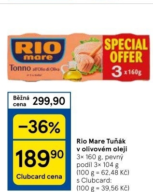Tuňák v oleji Rio Mare