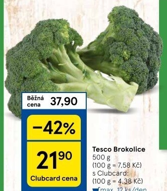 Brokolice Tesco