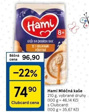 Kaše mléčná Hami