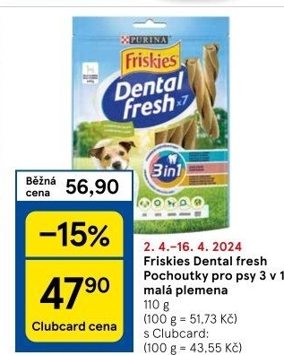 Pamlsky pro psy Dental Fresh Friskies
