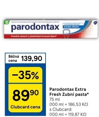 Pasta na zuby Extra Fresh Parodontax
