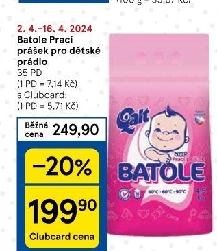 Prací prášek Batole Qalt