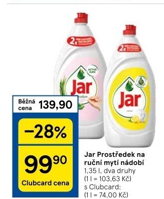 Prostředek na nádobí Jar