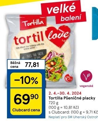 Tortilla pšeničná TortilLOVE