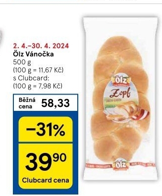 Vánočka Ölz