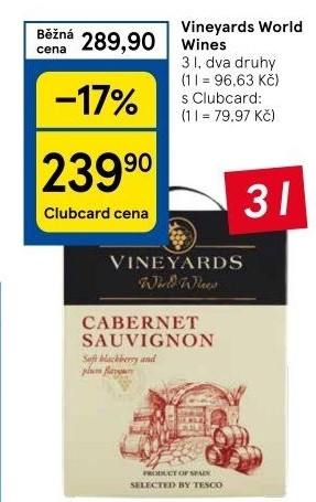 Vína Vineyards World Wines - bag in box