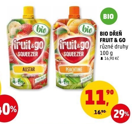 Ovocná dřeň bio fruit&amp