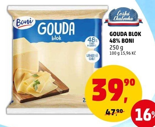 Sýr Gouda 48% Boni