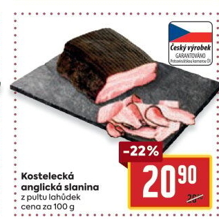 Anglická slanina kostelecká