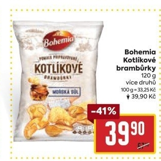 Brambůrky kotlíkové Bohemia Chips