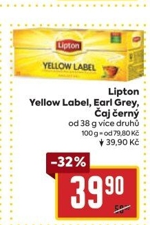 Černý čaj Yellow Label Lipton