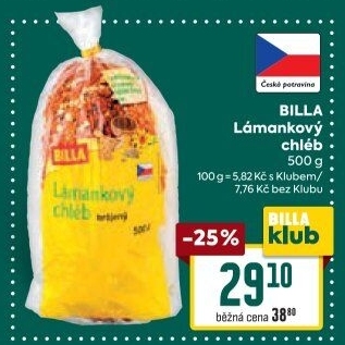 Chléb lámankový Billa
