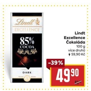 Čokoláda Excellence Lindt