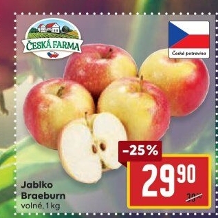 Jablka Braeburn Česká Farma