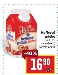 Kefírové mléko ochucené Mlékárna Valašské Meziříčí