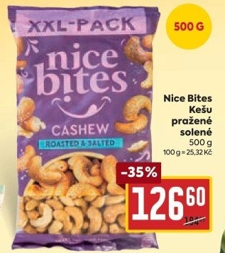 Kešu pražené Nice Bites