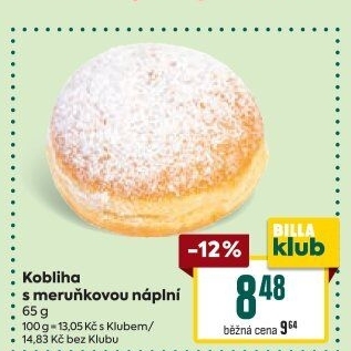 Kobliha s ovocnou náplní