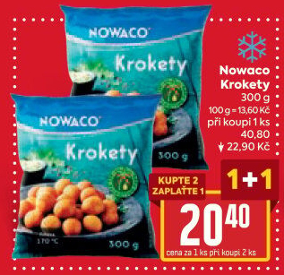Krokety mražené Nowaco