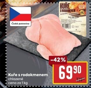 Kuře s rodokmenem Vodňanské kuře
