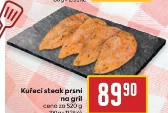 Kuřecí prsní steak na gril