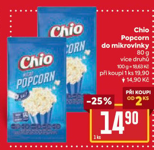 Popcorn do mikrovlnky Chio