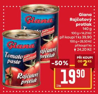 Rajčatový protlak Giana